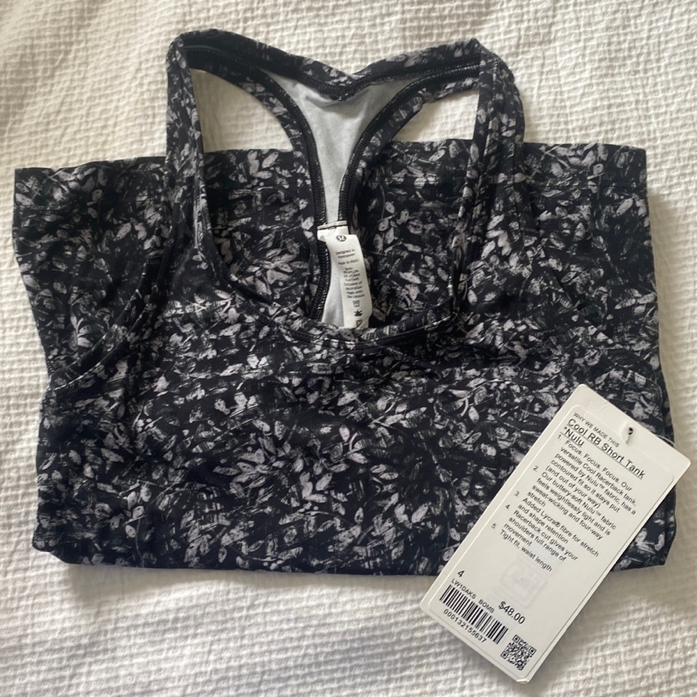Lululemon cool RB short tank nulu